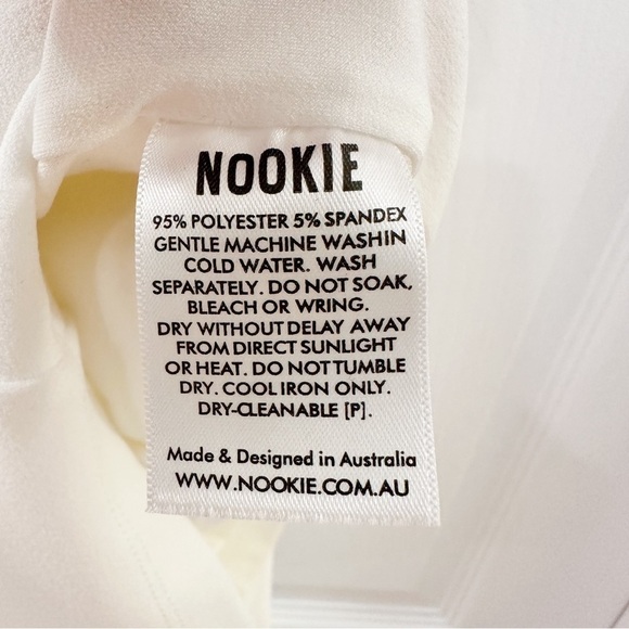 NWT Nookie Lust One Shoulder Midi Dress in White Bridal sz Large - Picture 8 of 9